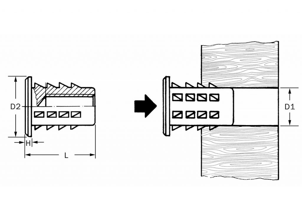 Wood Insert Nuts J C Gupta & Sons